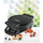 Aparat për waffle Heinner HWF-F1200BK, 1200W, diametër 16 cm, i zi