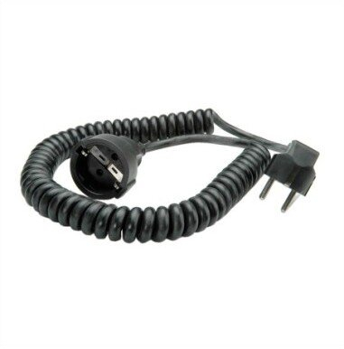 Kabllo spiral Bachmann H05VV-F 3G1.5mm², 0.5m deri 2m, e zezë