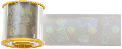 Fletë laminimi Zebra Holo Safe Globe, 1 mil 25µm, 725 copë, transparente