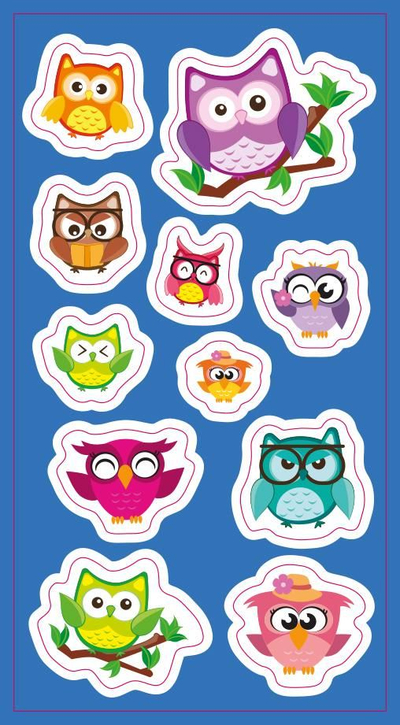 Лепливи ленти Ranok Owl, шарена