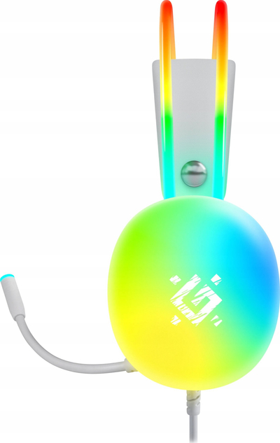 Kufje gaming Defender Ignis RGB, me mikrofon, USB, ngjyrë e bardhë