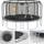 Trampolinë kopshti Rebel Active PRO 14ft 427cm, rrjet mbrojtës, shkallë, e zezë