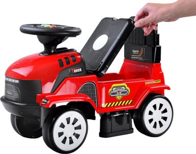 Traktor lodër kalërues ZA3746, me rimorkio, melodi, i kuq