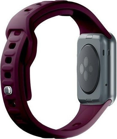 Rrip ore Apple 3mk Silicone Watch Strap, 38/40/41mm, silikon, mulberry