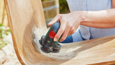 Lëmues me bateri Bosch EasyCurvSander 12V, pa bateri, jeshil me të zi