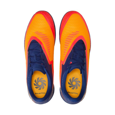 Këpucë futsall Nike Mercurial për burra, portokalli me blu