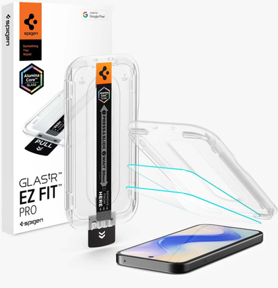 Xham mbrojtës Spigen Glas TR EZ Fit Pro, 2 copë, për Google Pixel 10a, transparent