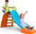 Rrëshqitëse plastike për fëmijë Feber Toboggan, 208 x 90 x 126 cm, portokalli blu jeshile