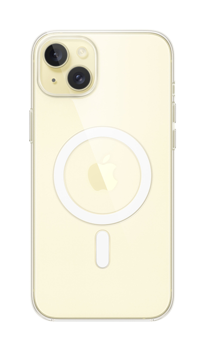 Маска Apple за iPhone 15 Plus Clear Case со MagSafe
