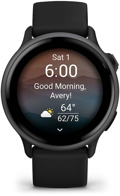 Спортски часовник Garmin Vivoactive 6, AMOLED екран, GPS, црна Slate