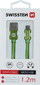 Kabllo USB Swissten USB A në micro USB, 1.2m, 3A, gri