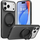 Mbrojtëse telefoni Torras Ostand R Fitness Series për iPhone 17 Pro Max, me unazë 360°, MagSafe, e zezë
