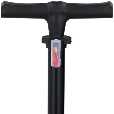 Pompe dyshemeje për biçikletë XQMAX Pro, 160 PSI 11 bar, me manometër, e zezë
