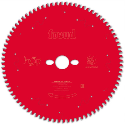 Teh sharre rrethore Freud F03FS09827 FR26A001M, Ø260mm, 80 dhëmbë, i kuq