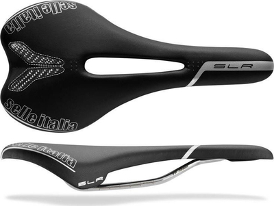 Shale profesionale biçiklete Selle Italia SLR FLOW L (idmatch L2), Fibra-Tek, Ti 316 Tube 7 mm, e zezë (NEW)