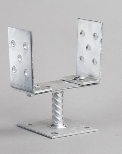 Bazë mbajtëse për shtyllë Bison, e rregullueshme, 110x250x4 mm, çelik i galvanizuar