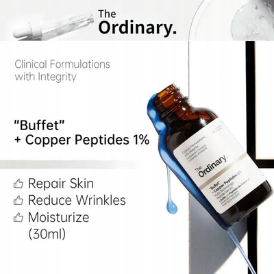 Serum për fytyrën The Ordinary Multi-Peptide + Copper Peptides 1%, 30 ml, për lëkurë të pjekur