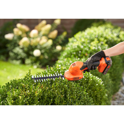 Gërshërë kopshti pa kabllo Black+Decker BCSS18D1-QW, 18V Li-Ion, teh 20 cm, portokalli