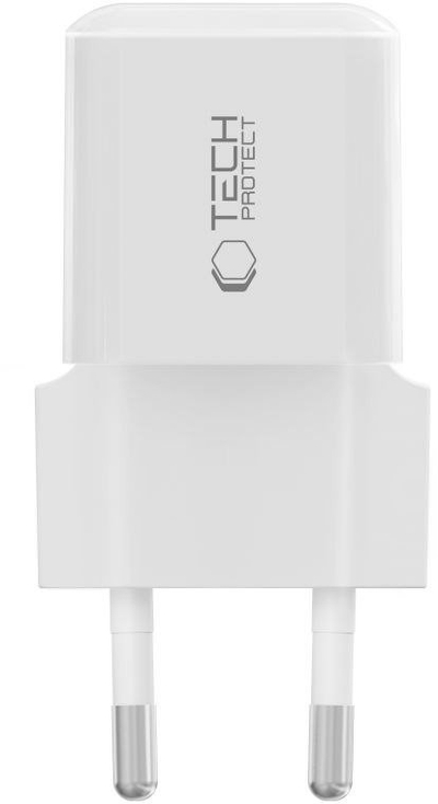Karikues muri Tech-Protect NCM25, USB C PD 25W, i bardhë