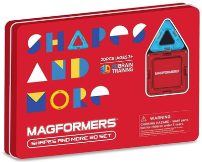Set ndërtimi Magformers Shapes and More, 20 pjesë, shumëngjyrësh