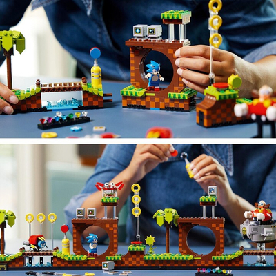Сет коцки LEGO® 21331 Sonic the Hedgehog™ - Green Hill Zone