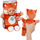 Lodër pelushi Baby Born Fox, 26 cm, portokalli