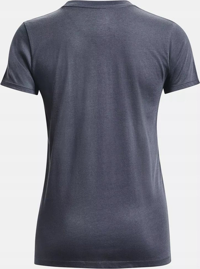 Bluzë sportive Under Armour Live Sportstyle Graphic W, pambuk me poliester, me logo të madhe, gri e errët