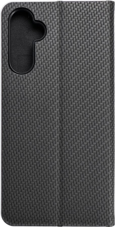 Kllëf libër Vennus Book Carbon për Samsung Galaxy A34 5G, teksturë karboni, me magnet, ngjyrë e zezë
