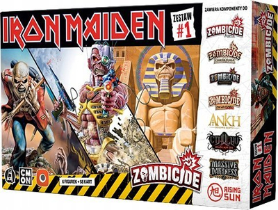 Pako zgjeruese loje tavoline Portal Games Iron Maiden Set 1, 6 miniatura, me karta, shumëngjyrëshe