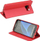 Këllëf libri për Samsung Galaxy A32 A325, flip wallet, me xhep karte, i kuq