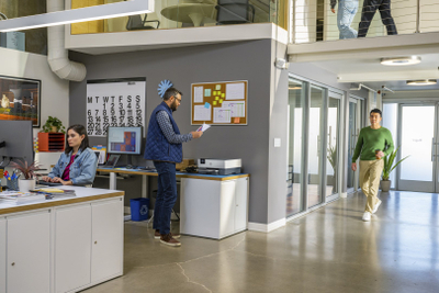 Инкџет печатач HP OfficeJet Pro 9110b, во боја, безжичен, сив