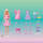 Set loje Barbie Dream Closet, garderobë me gjona, rozë