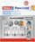 Grepa ngjitës Tesa Powerstrips Small, 3 copë, çelik inox, të bardhë