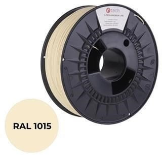 Filament 3D C TECH Premium Line PLA, 1.75mm, 1kg, ivory e çelët