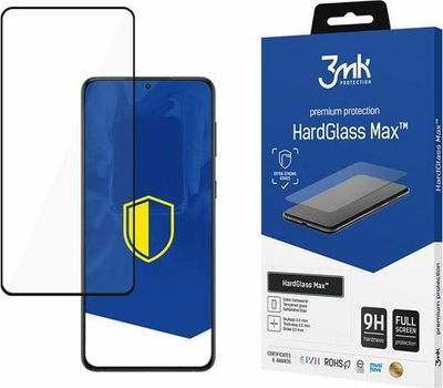 Mbrojtëse ekrani 3MK HardGlass Max Samsung Galaxy S22, xham i kalit, skaje 3D, e zezë