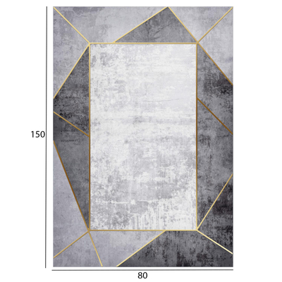 Tepih JOSIANE 80×150 HM7676.23, gri/ bardhë