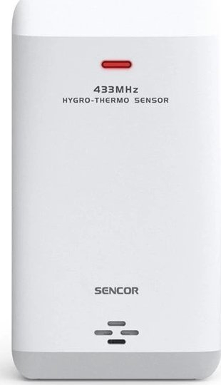 Senzor pa tela për stacion moti Sencor SWS TH8700-8800, për matje temperature dhe lagështie, rreze 30 m, i bardhë