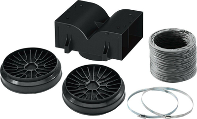 Set filtrimi për aspirator Bosch DWZ1EK1U1, me qarkullim ajri, model standart, i zi