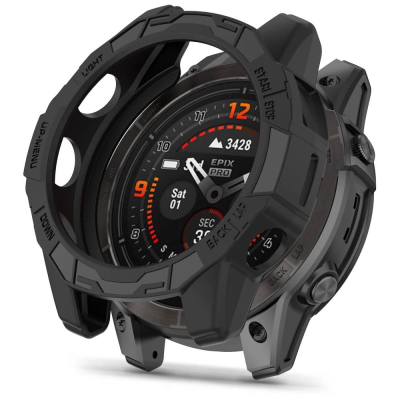 Mbrojtëse ore Tech-Protect Defense Air për Garmin Fenix 7 7 Pro, TPU, që s’e ha kollaj goditja, e zezë