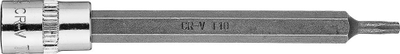 Bit TORX Neo TX10, 1/4", 87mm, argjendtë