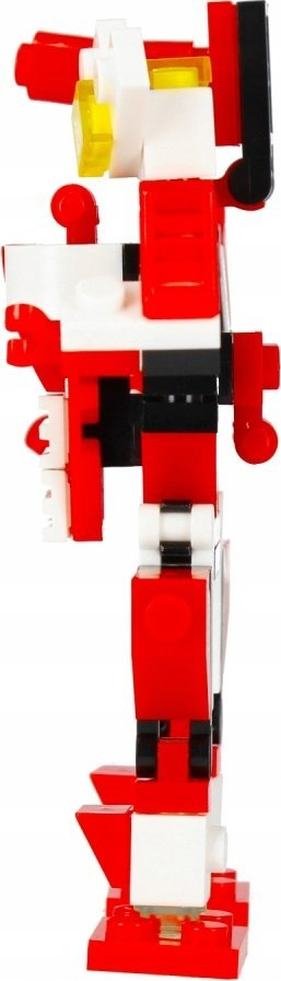 Blloqe ndërtimi Alleblox RobotUnion, 65 copa, 3 në 1, të kuqe