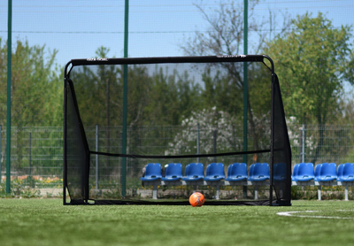Portë futbolli Yakimasport GIZA, 3x2m, çelik, e zezë
