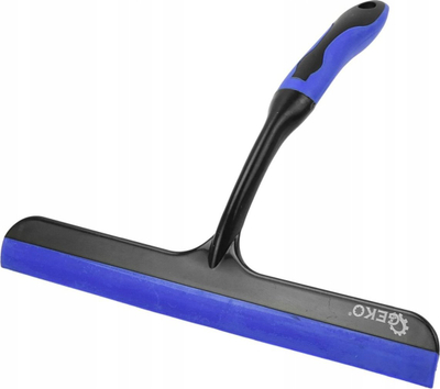 Shpatull pastrimi Geko, silikon 25 cm, për dritare dhe pasqyra, blu