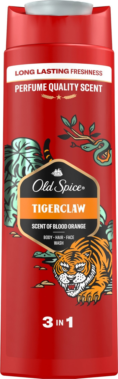 Xhel dushi Old Spice Tigerclaw, 400 ml, për burra
