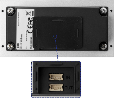 Modul domofoni BCS-PAN-P1-N, 1 buton, për një hyrje, gri