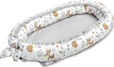 Fole bebeje Sensillo Nest Velvet Forest Adventure, 80x45cm, e bardhë