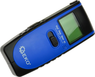 Detektor metalesh GEKO G03360, 3 në 1, me ekran LCD, blu me të zezë
