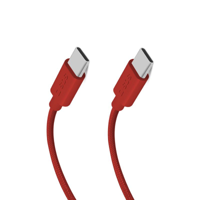Kabllo USB C SBS TECABLETISSUETCCR, 2.0, 60W, 1.5m, e kuqe