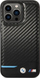 Këllëf BMW BMHCP13X22NBCK për iPhone 13 Pro Max, hardcase lëkurë Carbon, i zi