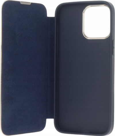 Këllëf telefoni Futera Closing MagSafe për iPhone 14 Pro Max, me kapak, blu e errët (navy blue)